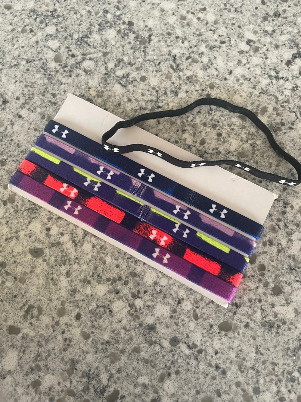 Under Armour Women's Multi-Color Athletic Headband Set with Neon Accents